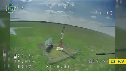 Ukrainian Drone Takes Out Russian Surveillance Tower