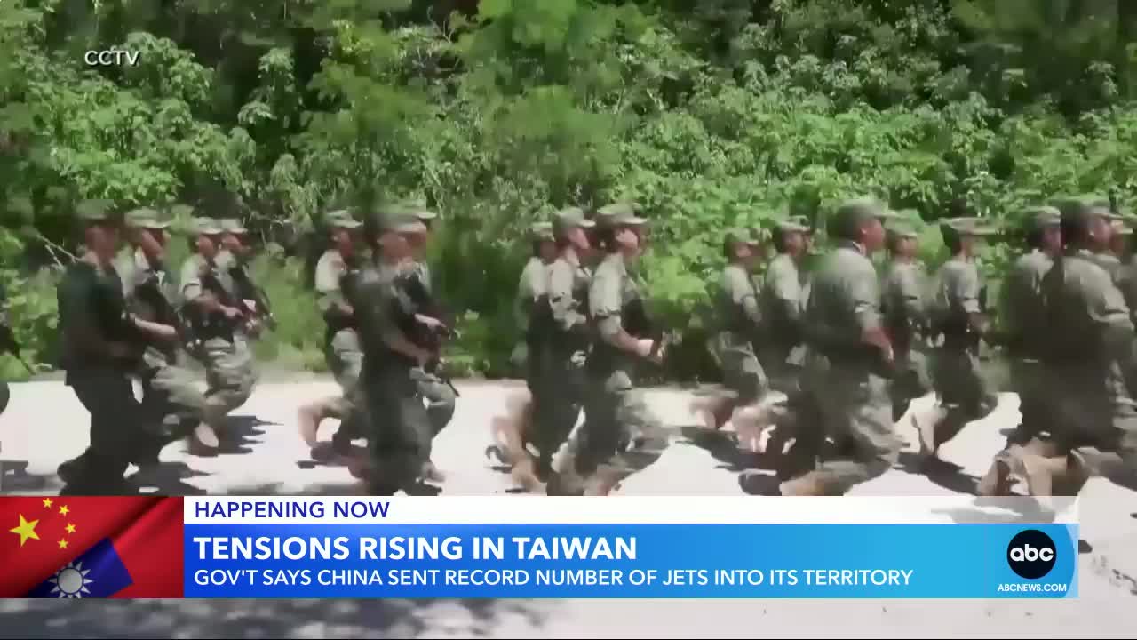 China sends jets into Taiwanese territory