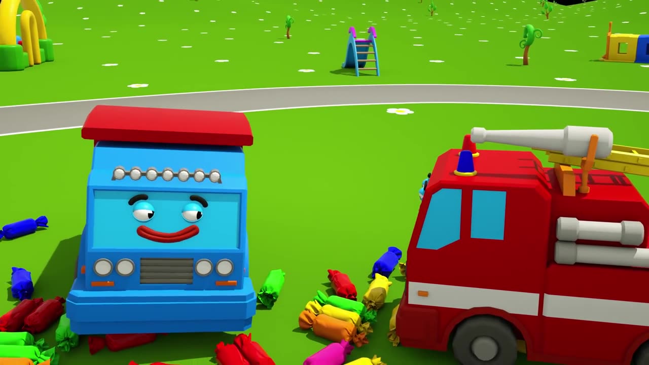 Learn Numbers With 3D Cars And The Red, Green, And Blue