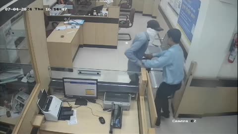 Confrontation with a robber