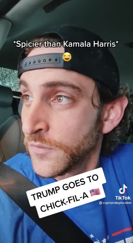 Trump goes through a drive through...lol