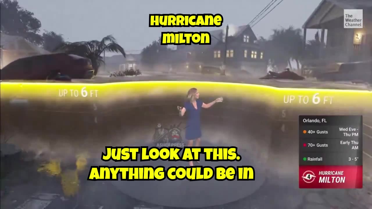 CGI simulation by the Weather Channel shows destructive Hurricane Milton