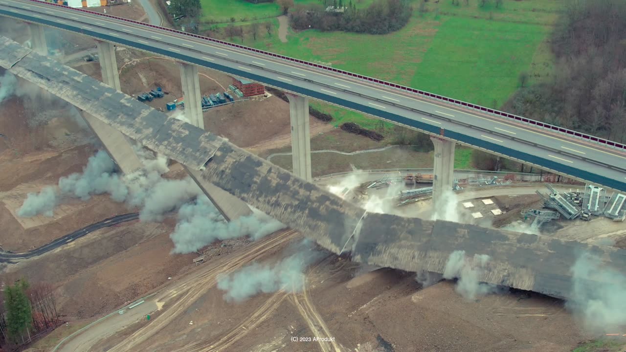 Brückensprengung A45 Siegen Eisern