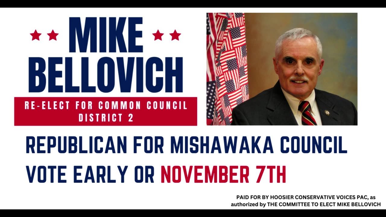 Mike Bellovich for Mishawaka Common Council Radio Ad