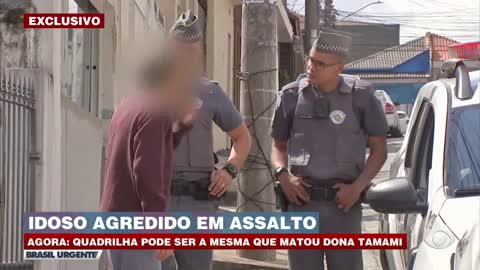 Idoso agredido em assalto relata ação dos bandidos