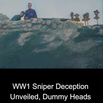 WW1 Sniper Deception Unveiled, Dummy Heads in COLOURIZED Detail 🎥🔍🎨