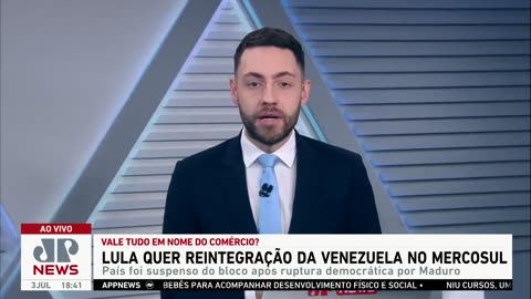 Lula quer reintegração da Venezuela no Mercosul