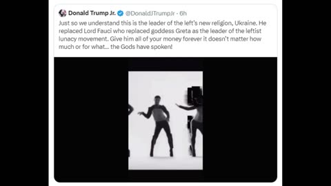 Donald Trump Jr: "This is the leader of the left´s new religion, Ukraine"