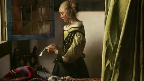 Exhibition at Rijksmuseum, Amsterdam, 28 paintings by Vermeer, with 'Girl With a Pearl Earring'.