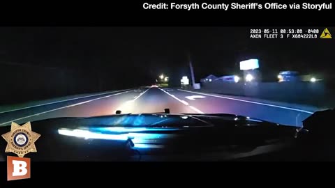 You fled from the wrong county, brother!" said a police officer in Forsyth County, Georgia