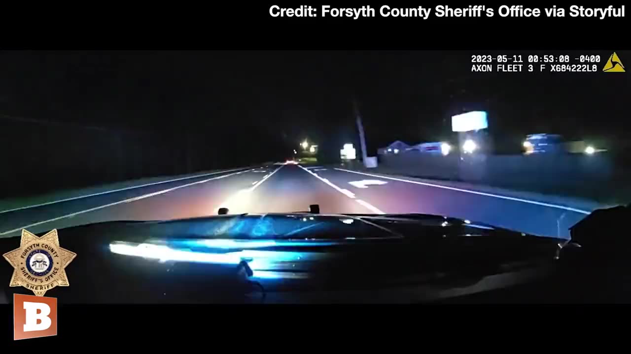 You fled from the wrong county, brother!" said a police officer in Forsyth County, Georgia