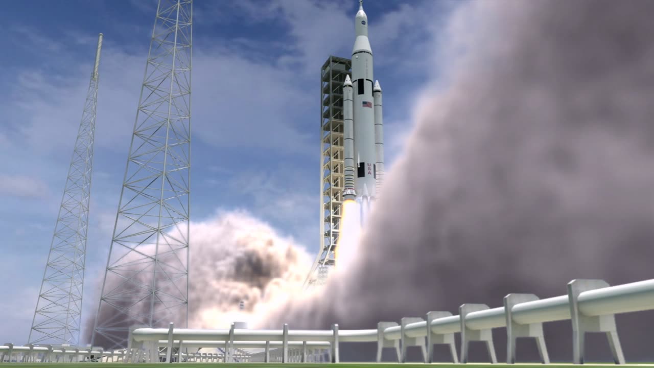 Rocket Launch Thrusters Nasa stock video