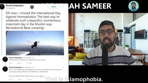 Islamic Scholar Daniel Haqiqatjou Jokes About Throwing Gays Off Buildings