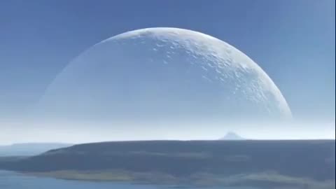 Orbiting Earth near the Arctic Ocean at the North Pole between Russia and Canada