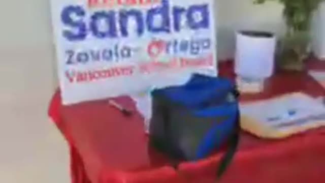 Sandra Zavala-Ortega in July Campaigning