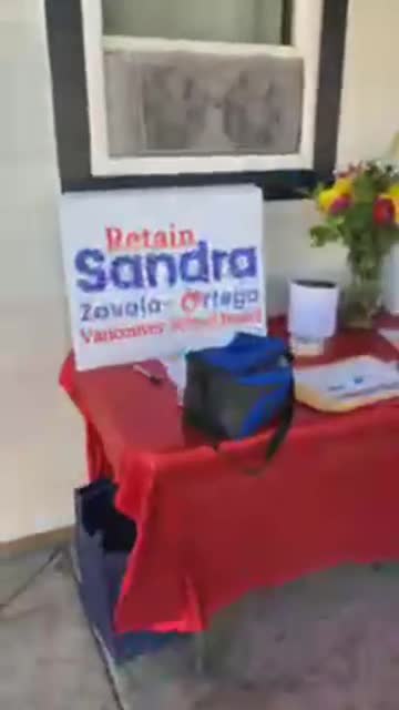 Sandra Zavala-Ortega in July Campaigning