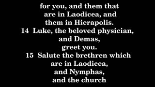 Colossians 4 King James version