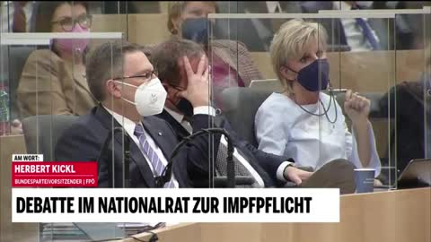 Herbert Kickl - Debatte im Nationalrat zur Impfpflicht - kl. Ausschnitt