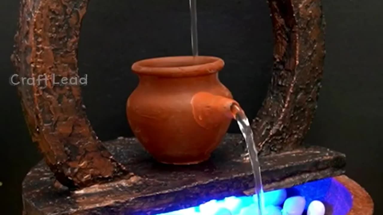 Easy homemade | antique | water fountain | using styrofoam #shorts