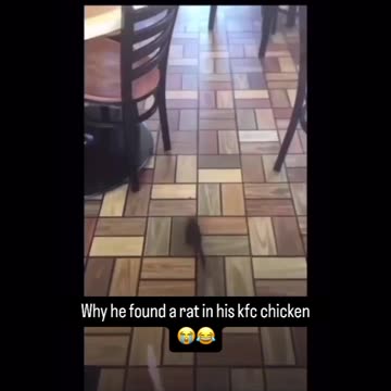 Man found rat in kfc chicken