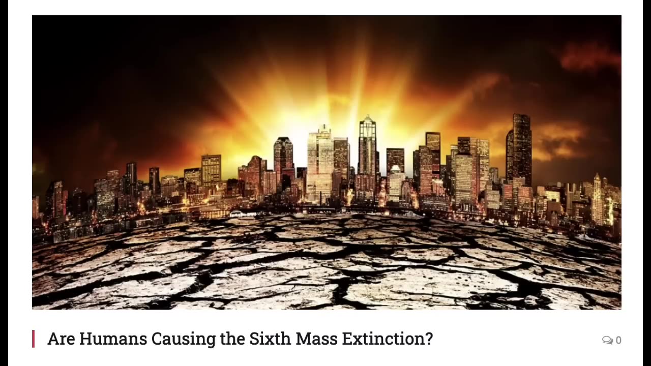 WHEN THEY TELL YOU ITS TIME FOR A MASS HUMAN EXTINCTION YOU SHOULD PROBABLY START PAYING ATTENTION