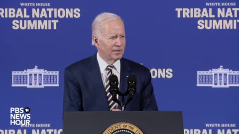 Biden addresses White House Tribal Nations Summit in Washington