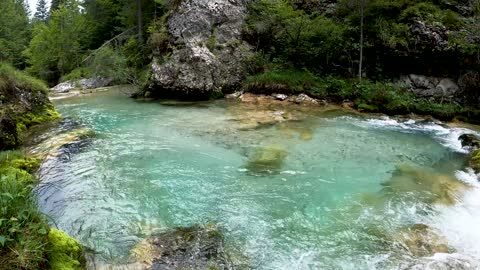 Meditation with sound of (river flowing through rocks)