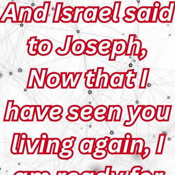 "Jacob’s Joy: A Father Reunited with His Beloved Son" Genesis 46:30#shorts #youtubeshorts #ytshorts