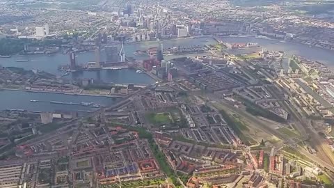 Landing Transavia 737 op Rotterdam Waanzinnige aanvliegroute