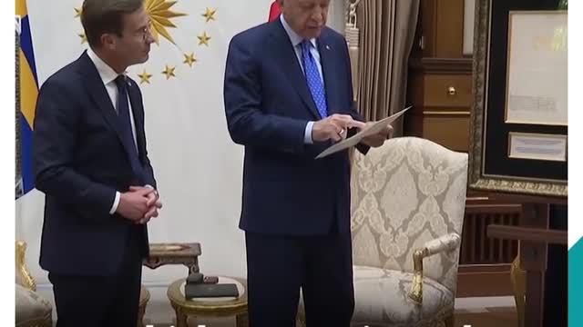 Turkish president, Swedish PM exchange old documents highlighting historical cooperation