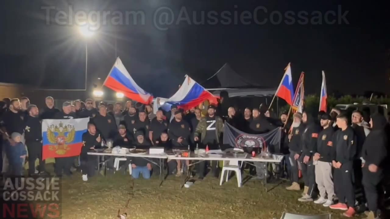 Pro-Russian Groups Celebrate The Liberation Of Bakhmut In Sidney🇷🇺