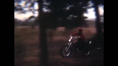 vintage Yamaha Enduro riding