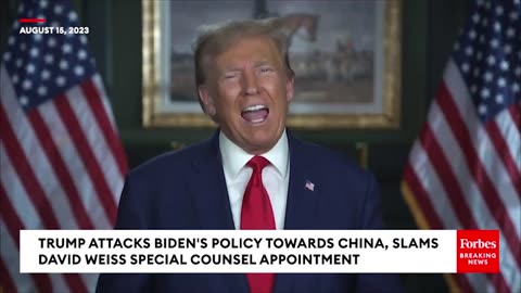 BREAKING NEWS: Trump Pledges To Appoint Special Counsel To Investigate 'Bribed' Biden If He Wins