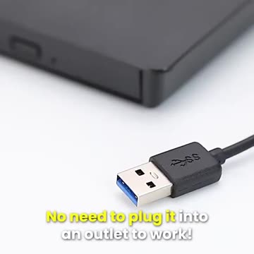 External CD DVD Drive, USB 2.0 Slim Portable External CD-RW Drive DVD-RW Burner Writer Player