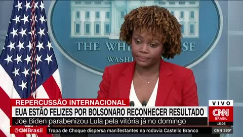 Estados Unidos estão felizes por Bolsonaro reconhecer resultado | CNN 360°