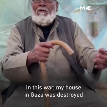 A Palestinian elder recount how he survived two Israeli missile strikes