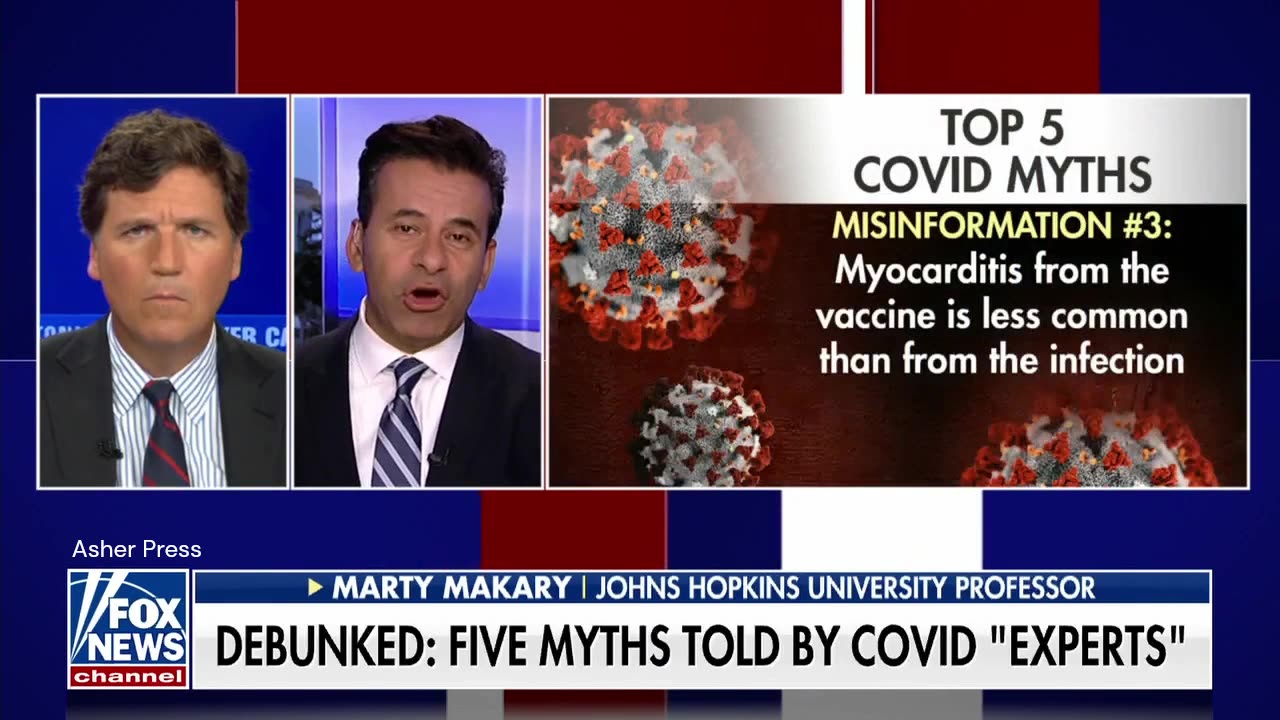 Tucker Carlson Interviews Dr. Marty Makary: Top 5 COVID Myths