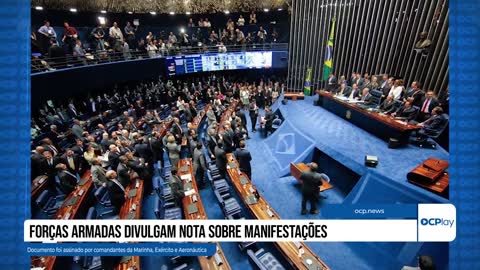 Forças Armadas divulgam nota sobre manifestações