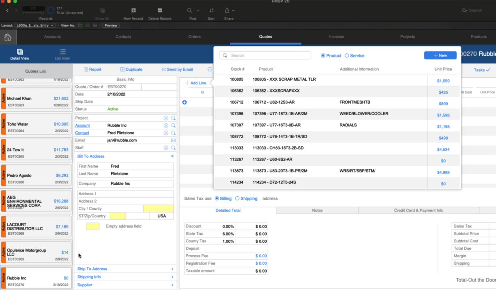 Account to Invoice