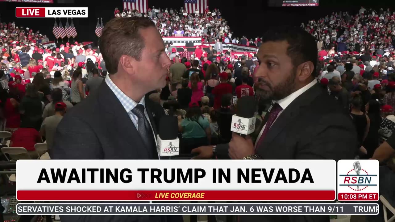 FULL INTERVIEW: Kash Patel at the Trump Rally in Las Vegas, NV - 9/13/24