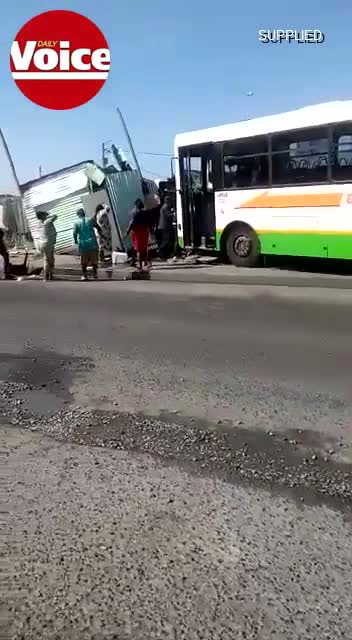 Lucky escape as driver veers into Nyanga families’ shacks