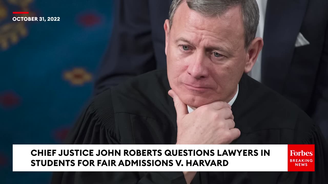 FLASHBACK- Chief Justice Roberts Questions Lawyers In Landmark Cases That Ended Affirmative Action