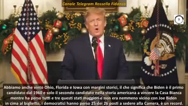 Discorso Trump ITA 23 Dicembre 2020