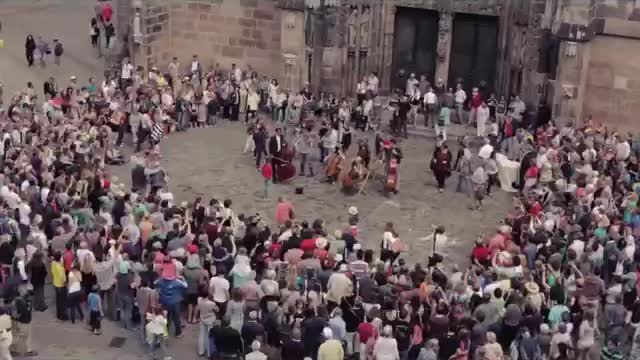 Classic music Flash mob in Germany