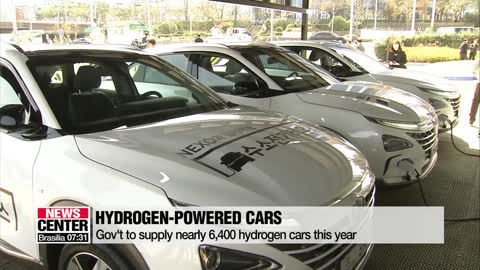 South Korea to supply nearly 6,400 hydrogen cars this year