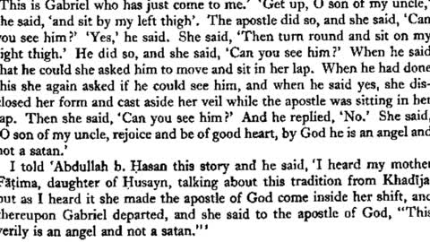 Khadija checks one Visitor of he is one Angel, or Shaitan.