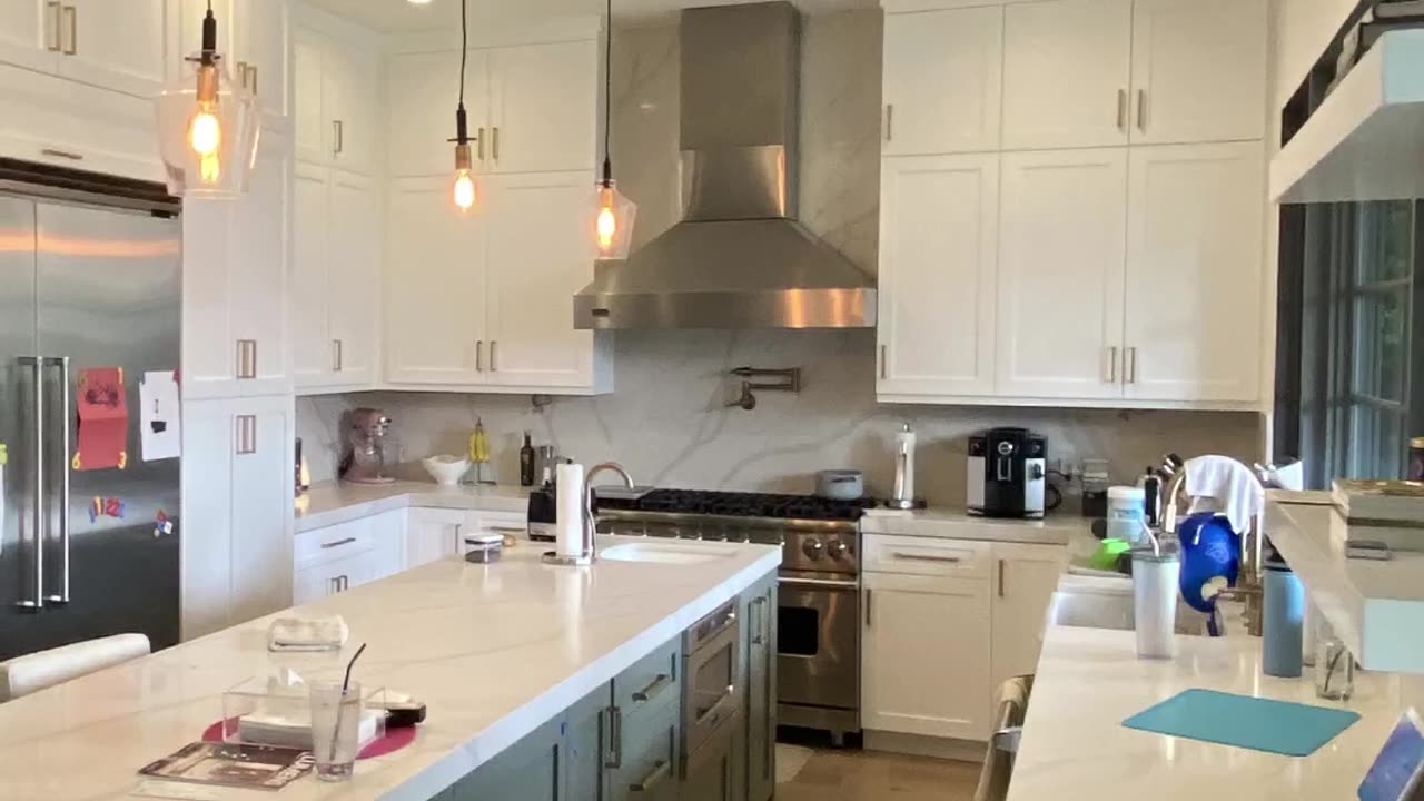 Kitchen with Blue accent Transformation