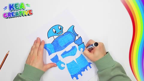 Robot - How to Draw and color a Robot! 🤖 - FREE images HD Download👇