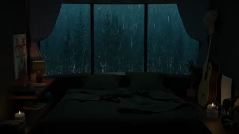 relaxing, comforting, rain drops, sound