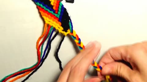 DIY Rainbow Friendship Bracelet